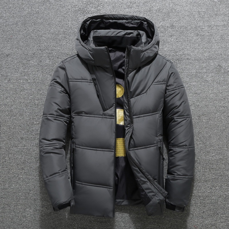 2026 Cross-Border Exclusive New Men's down Jacket Slim Fit Thickened Plus Size Men's Multi-Pocket Youth Foreign Trade Winter Clothing