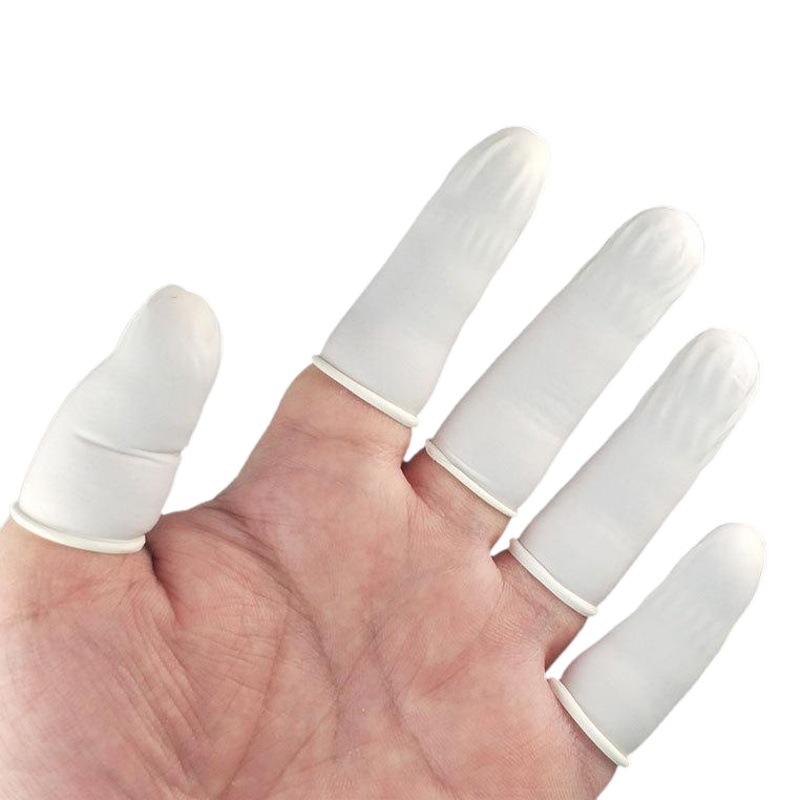 Desechable de látex dedo manga libre de polvo anti-estática de la yema del dedo protección dedo manga DIY herramienta de cristal epoxi