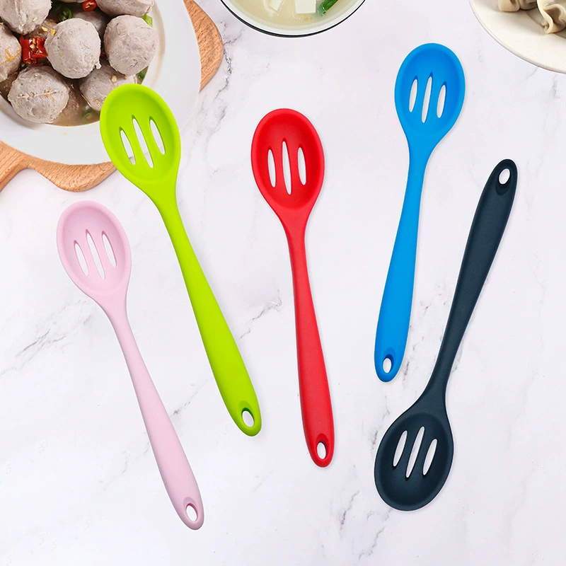 Kitchenware Silicone Silicon Twoage Together Large Drawing Cooking Spoon Kitchen Baking Tool Poly Silicon Gum Kitchenware