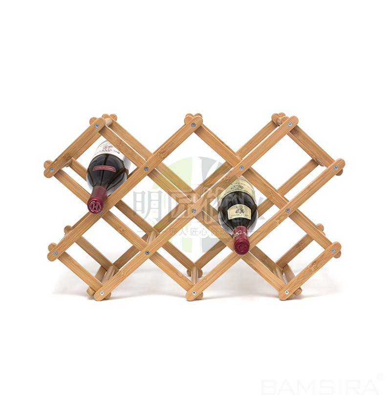 Folding Wine Rack 45x12.5x29cm