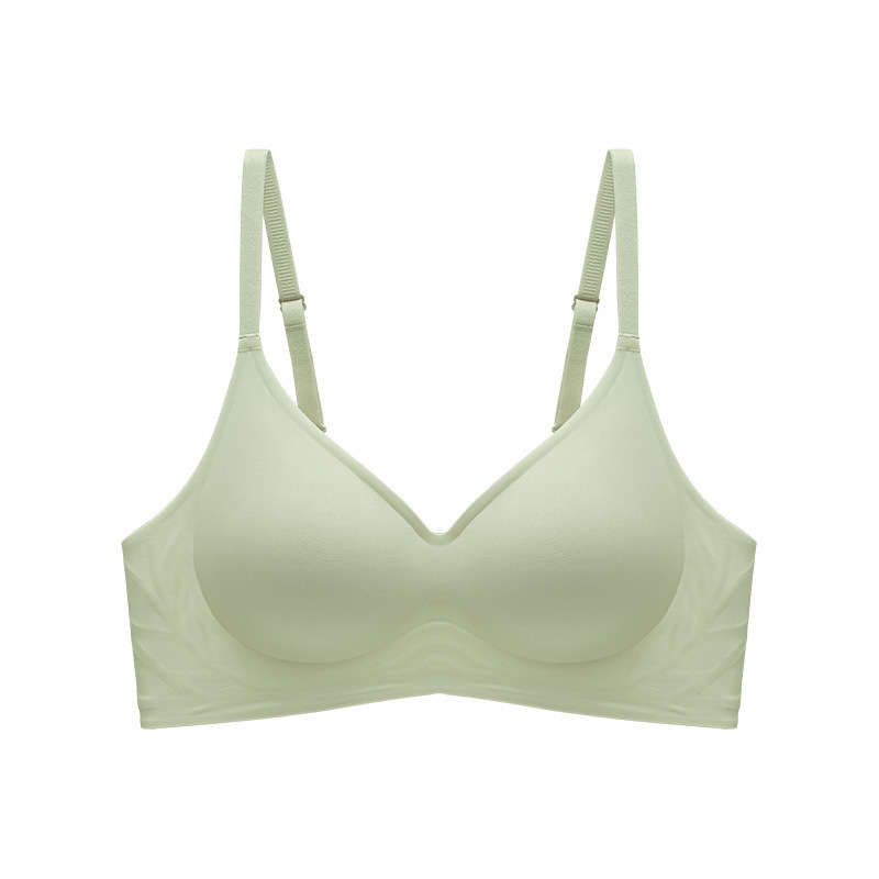 Una pieza de cinturón de hielo de soporte suave ropa interior damas sin marcas sin anillo de acero sujetador recopilación anti-caída sujetador de soporte superior