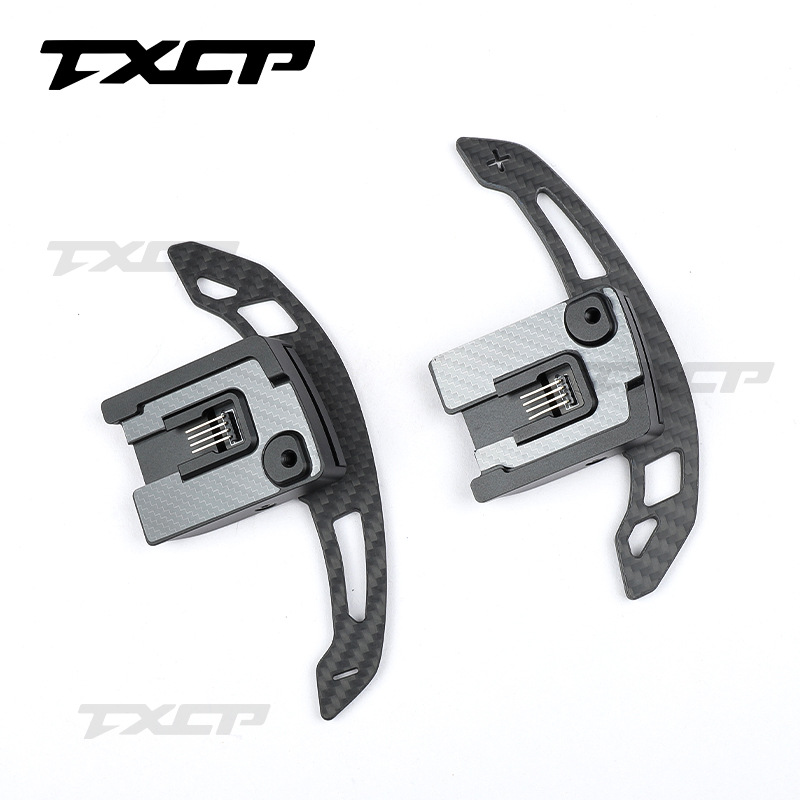 Suitable for Ford 2015-2023 Mustang car interior accessories steering wheel carbon fiber magnetic shift paddles
