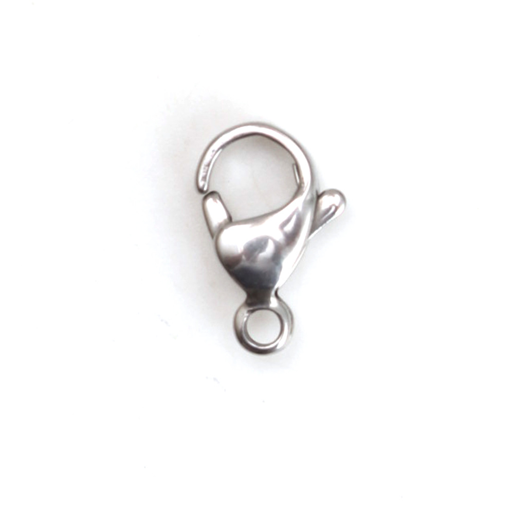 25 Pieces Per Pack 304 Stainless Steel Solid Color Lobster Clasp display picture 7