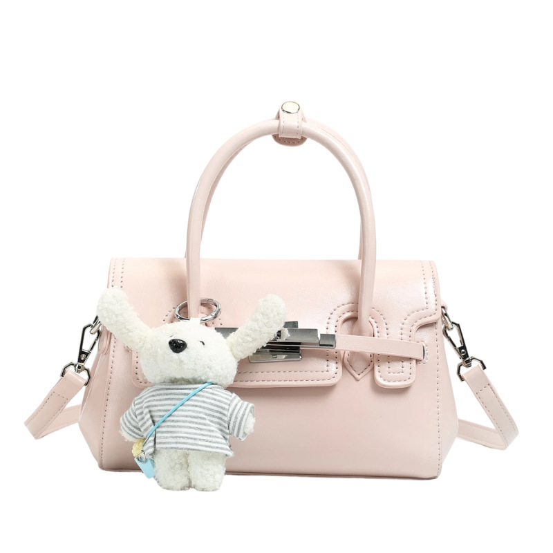 Bolso cuadrado pequeño exquisito, bolso de mano simple, 2026 nuevo tipo de tela, bolso de hombro de mujer, sensación diaria, bolso de hombro universal