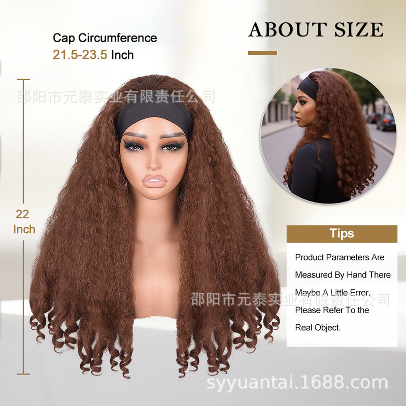 High Quality Multi Color Afro Curly Wigs With Headbang|undefined