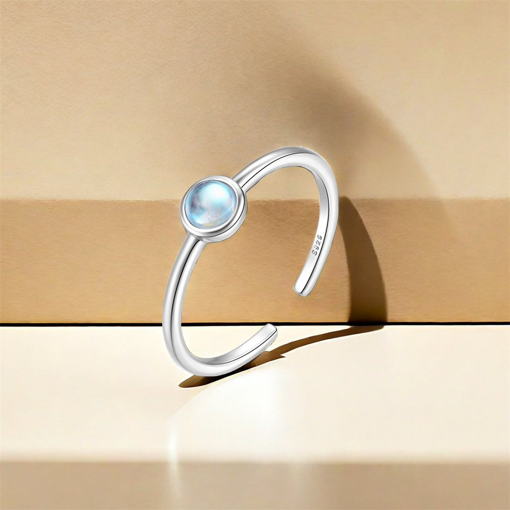 3g Weight Open Rings Classification 1 Piece Quantity Casual Occasion 925 Sterling Silver Material Geometric Pattern Women's Gender Plating Design Sweet Style 925 Sterling Silver Geometric Open Rings 16
