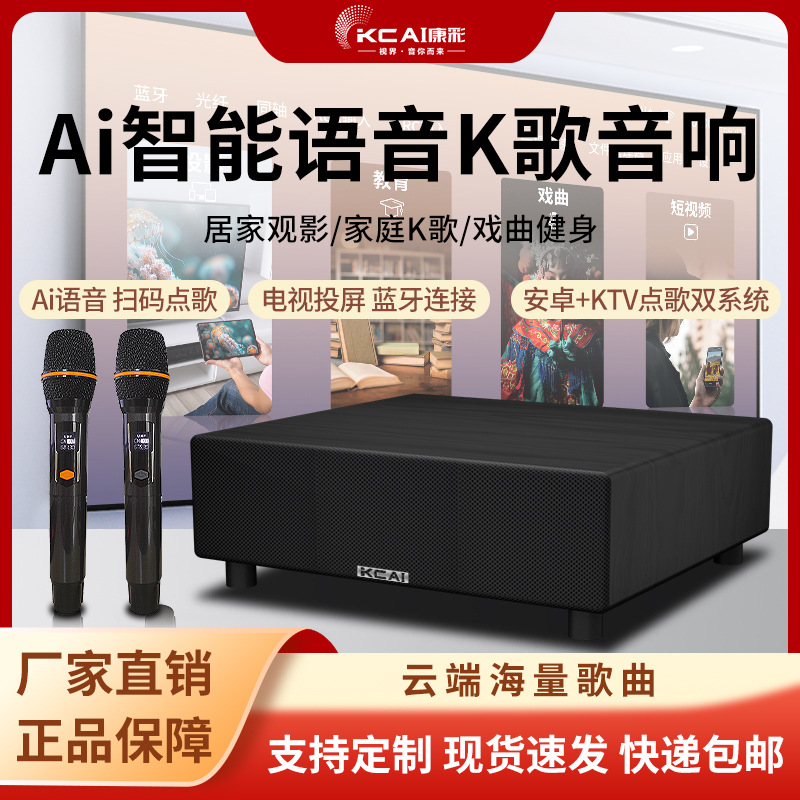 Home KTV Audio suit Smart Living Room TV Wireless Microphone K-song Karaoke All-in-One Bluetooth Audio