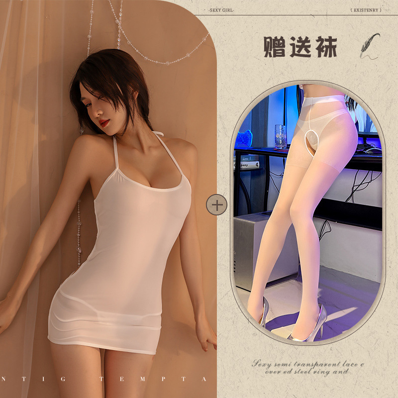 흰색 + 흰색 가랑이 없는 양말