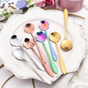 L Stainless steel spoon coffee spoons Japanese -style rose spoons Creative bird's nest cherry blossom spoon flower gel gift