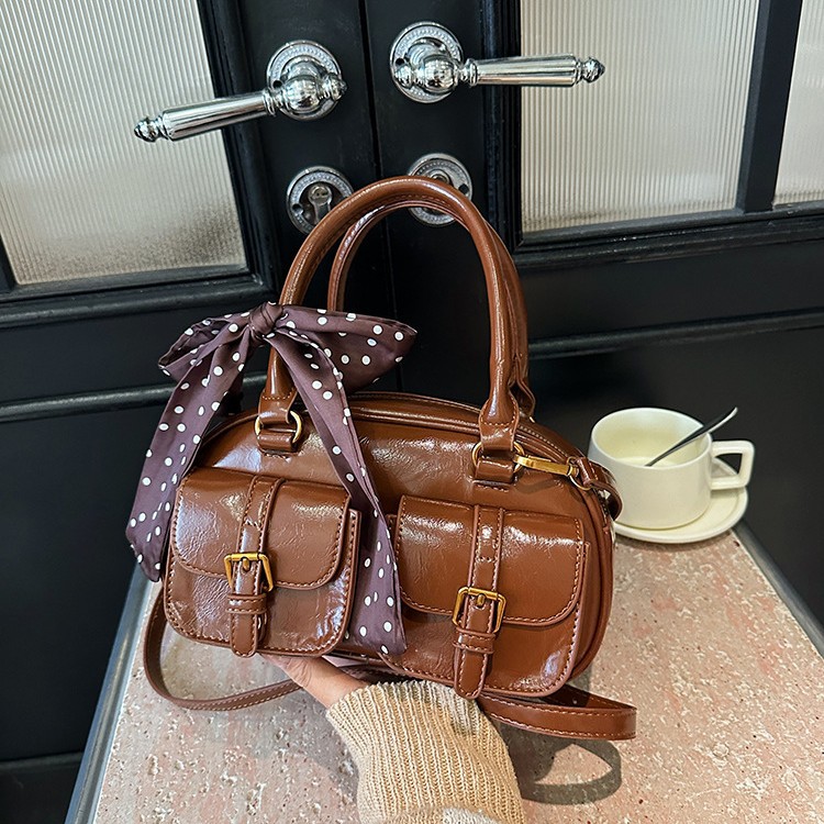 Women's Bowling Shoulder Handbag Stylish Large Capacity Tote Bag_voghion.com