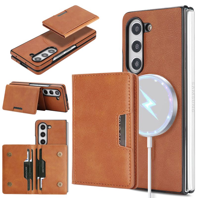 Suitable for Samsung Z Fold7 Wireless Charging Phone Case Z Filp7 Two-In-One Magsafe Magnetic Card Holder Suitable for Samsung Z Fold7 Wireless Charging Phone Case Z Filp7 Two-In-One Magsafe Magnetic Card Holder