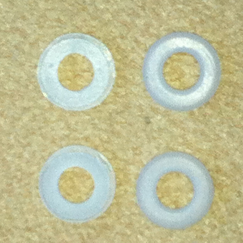 厂家直供批发白色半透明密封圈吸管杯马口铁盖上的硅胶小密封垫