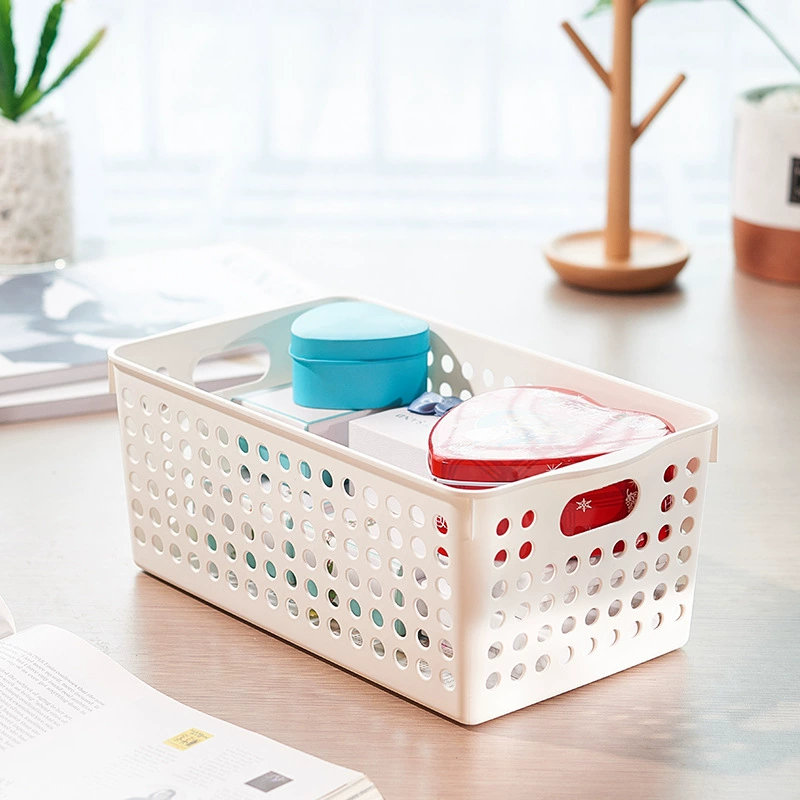 Japanese genuine import plastic storage basket, table storage system