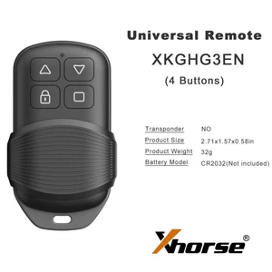 Xhorse XKGHG3EN car remote key, VVDI sub-unit remote, international version