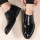 Spring Leather Shoes Men's Business Dress Cowhide Men's Shoes Soft-soled Casual Shoes Pointed British Style Genuine Leather Men's Shoes High-end