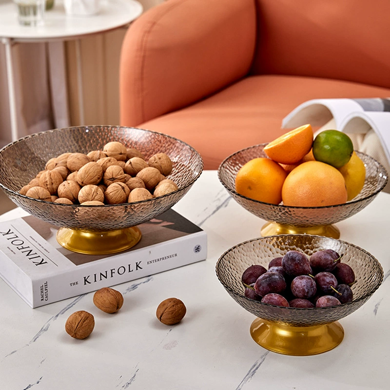 ПЭТ блюдо с фруктами с основанием высокой ножкой КТВ бар гостиная блюдо с фруктами прозрачный Творческий фруктовое блюдо пищевая Закуска блюдо