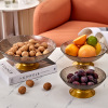 PET Fruit plate base Tall KTV bar a living room Fruit plate transparent originality Fruit plate Food grade Snack tray