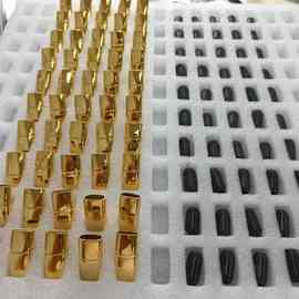 不锈钢扁长方磁吸扣 皮绳手链安全侧身开口扣 手编迦业连接磁铁扣