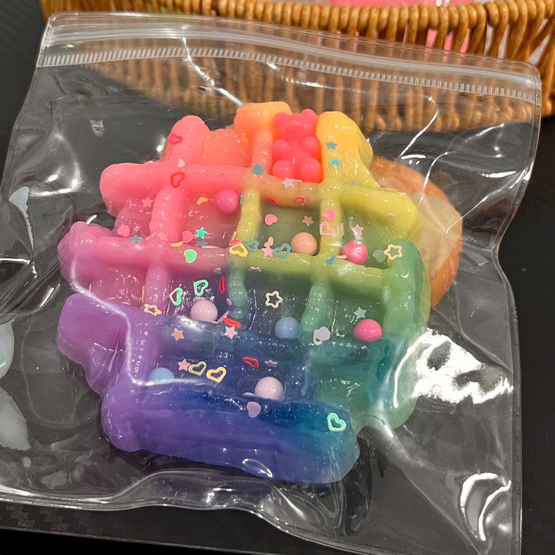 Gatito queso rebote lindo descompresión gato gato descompresión grueso juguete para estudiantes pequeño libro rojo mismo barro