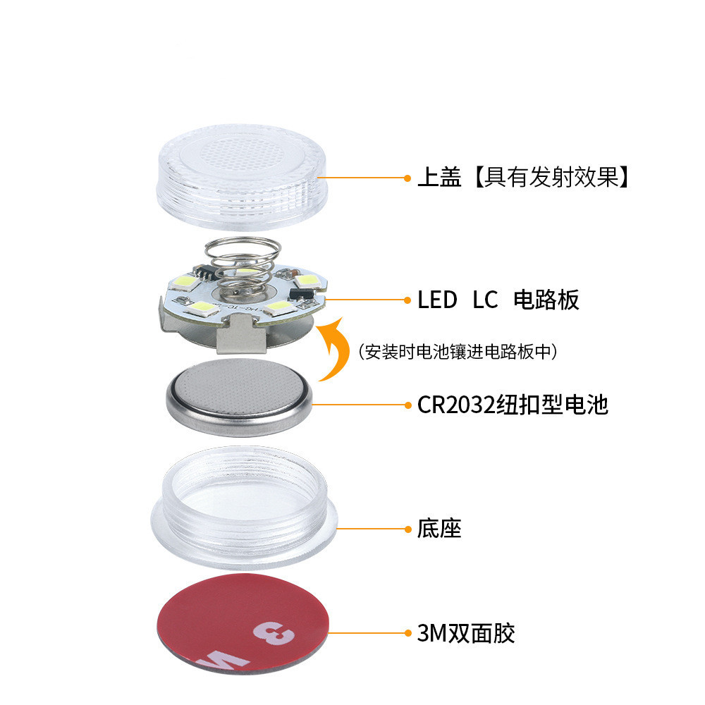 Coche táctil LED faro táctil coche luz interior coche inalámbrico pie iluminación caja de almacenamiento luz del tronco
