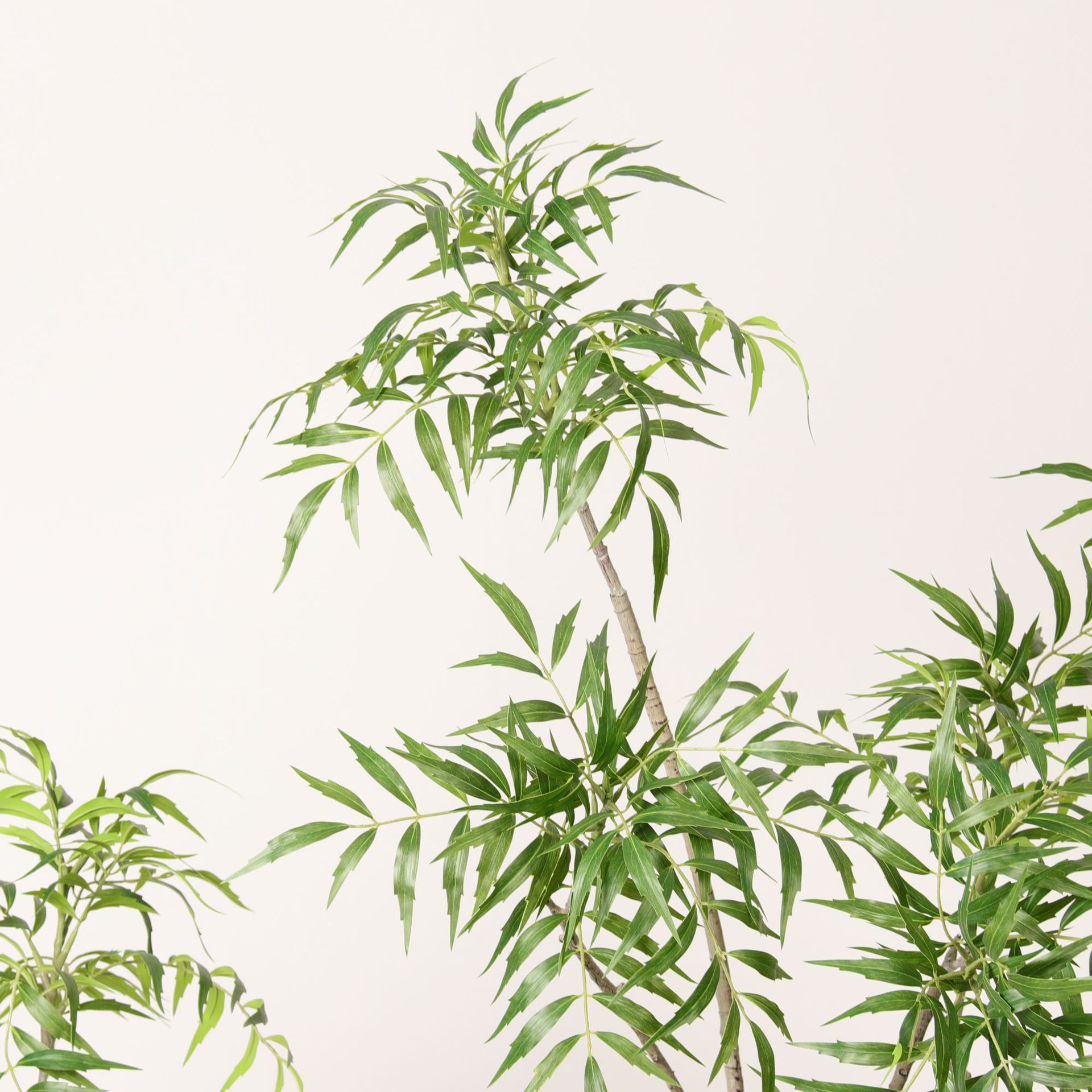 Diez méritos de simulación, plantas falsas, decoración de interiores y salas de estar, plantas en macetas de piso a techo, plantas verdes falsas, ventanas, hojas de bambú, bambú Nantian