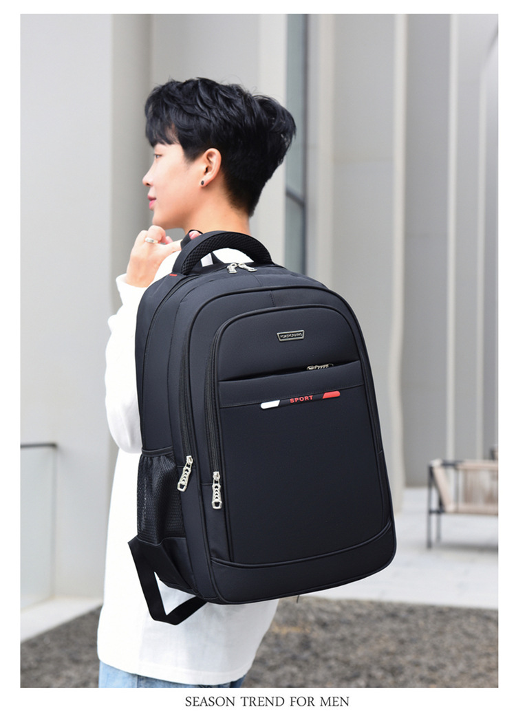 Fashion Solid Color Square Zipper Functional Backpack display picture 1