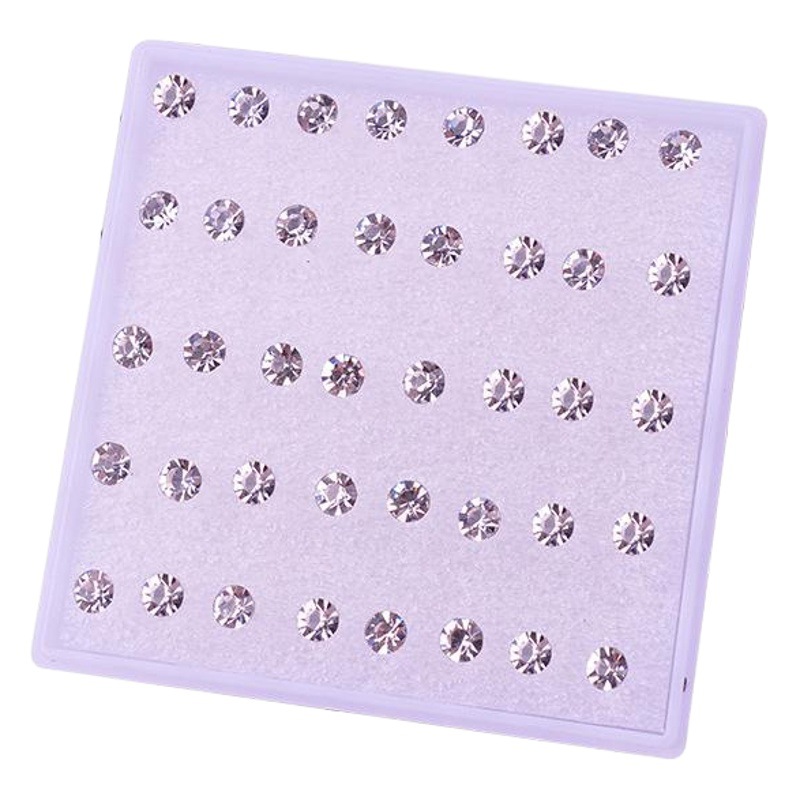 Pendientes de oreja pendientes femeninos traje puesto joyería oído hueso uñas al por mayor resina plástica redonda combinación anti-alergia