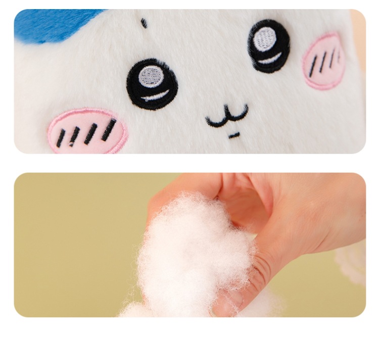 New Long Strip Chiikawa Plush Pillow Cute Hachiware Usagi Doll Sofa Cushion Stuffed Toy