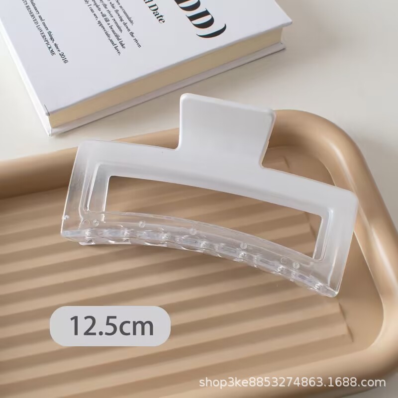 Große 13 cm hochwertige Farbverlauf Haarspange für Frauen, stilvolles quadratisches Haarzubehör für voluminöses Haar.