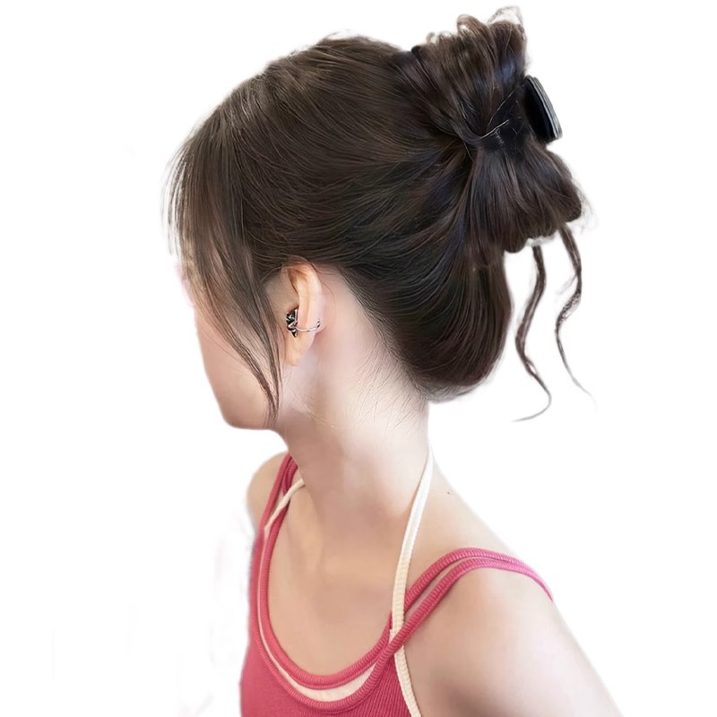 Ballhead nueva peluca china mujer simulación cabello flojo brotes de flores cabeza de cabello afilado arco de barba de dragón agarrar clip bolsas de cabello