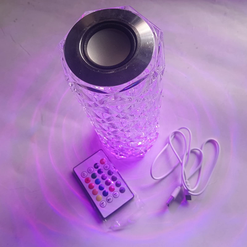 Bluetooth Музыкальная лампа Хрустальная настольная лампа Спальня Атмосферная лампа USB Ночник Gebitz Line Кибер-знаменитости Прикроватный ночник