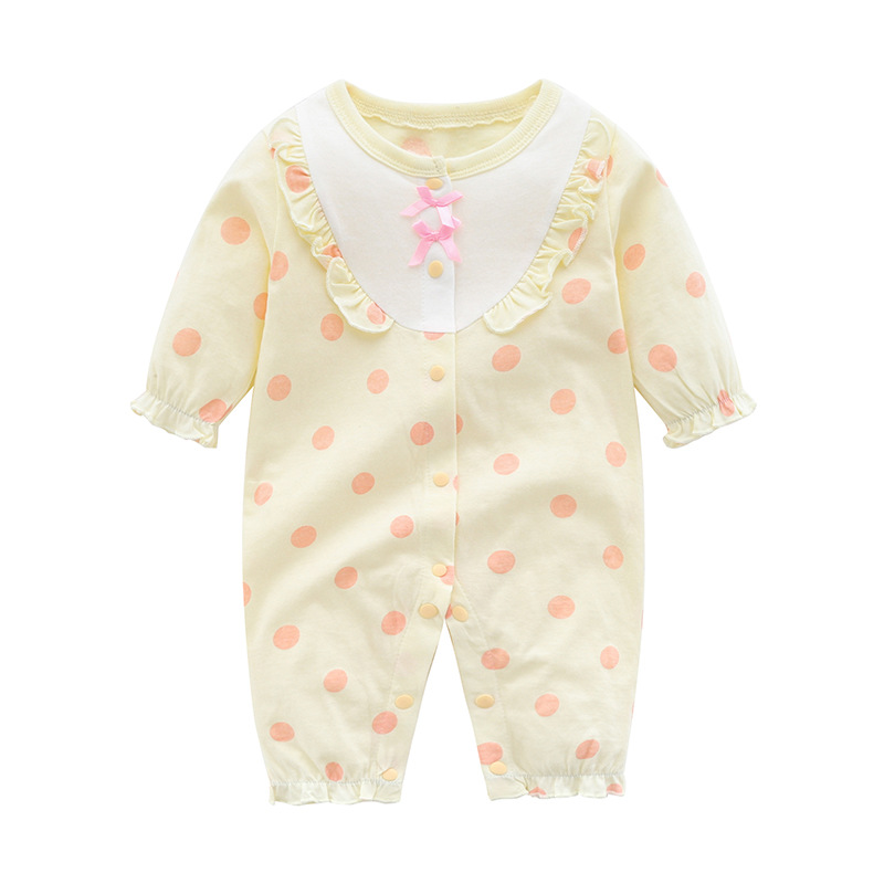 Luna Llena ropa de bebé hembra 6 meses recién nacido bebé mameluco primavera princesa primavera y verano 0-1 años bebé mono