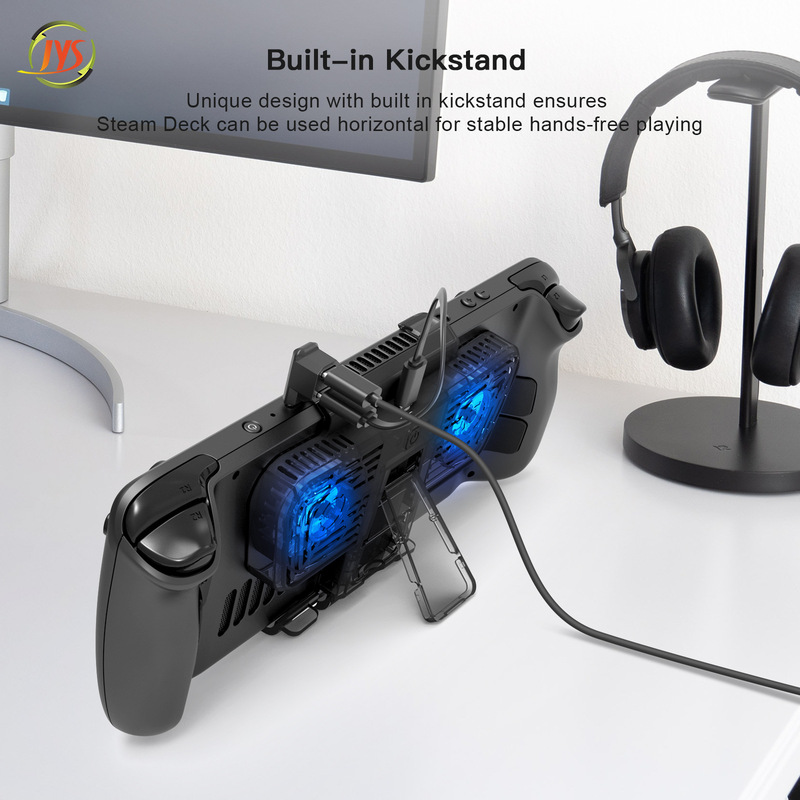 Steam Deck ゲームコンソール冷却ファン スタンド付き Switch/OLED コンソールラジエーターと互換性あり|undefined