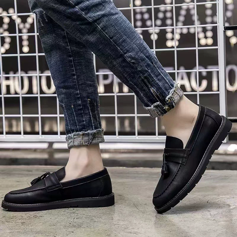 Осенние новые мужские туфли Британские ретро-ботинки из бобов