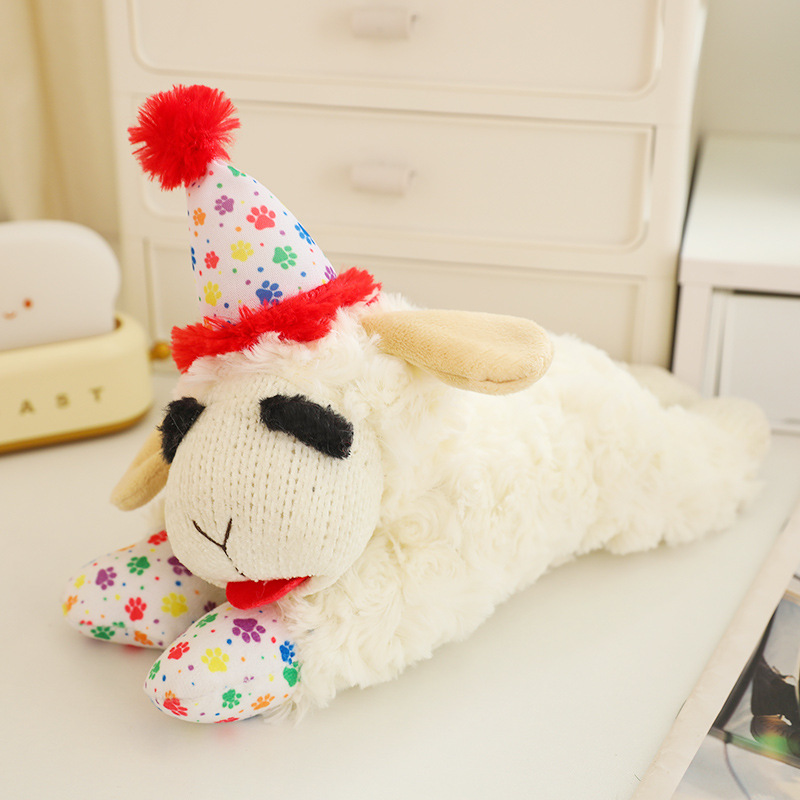 Muñeca de peluche, juguete para mascotas, sonido, muñeca de cordero, Plush Toys, suministro transfronterizo de juguetes de peluche