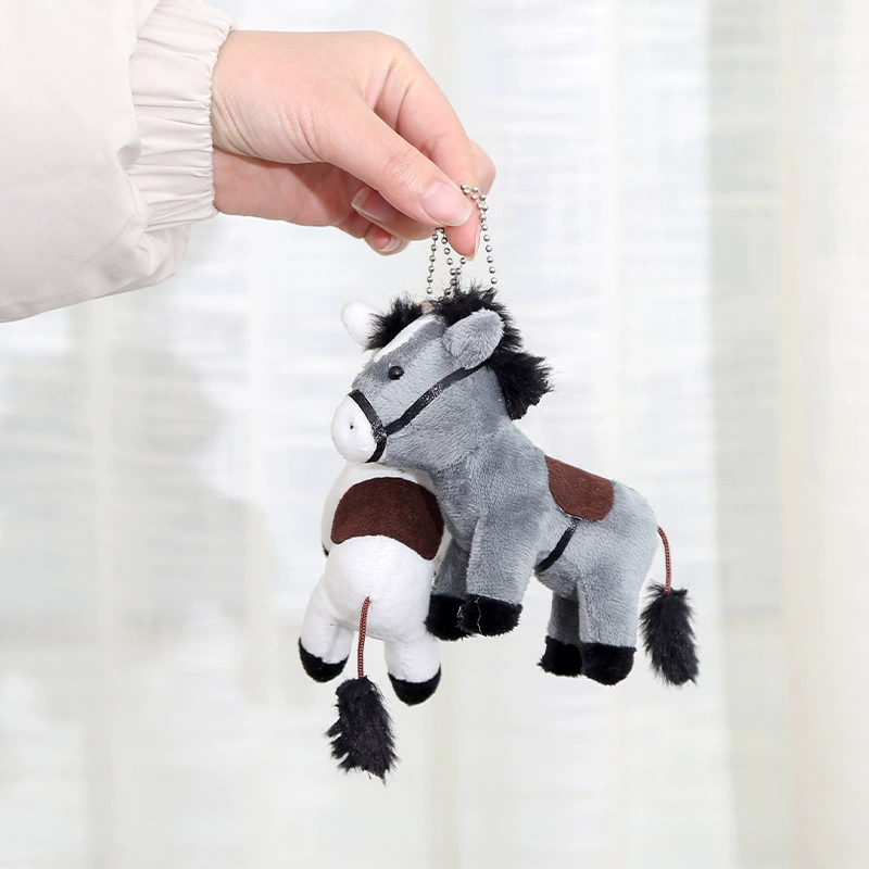 Pony, children's pendant, doll, backpack, realistic bag decoration, plush keychain, Birthday gift