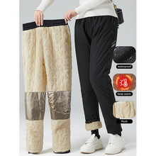 W 63570 Fleece straight men's cotton pants ����ֱͲ���޿�