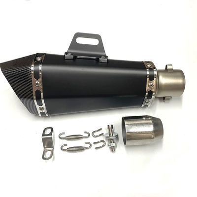 Exhaust pipe Suitable for Modified Exhaust - c-black-body-imitation-carbon-head
