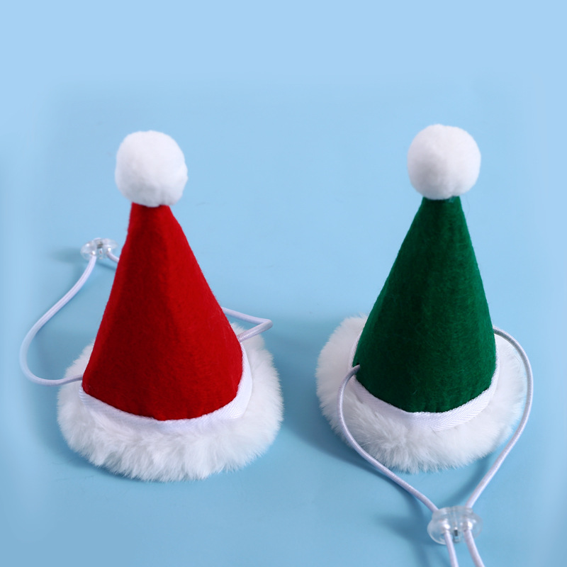 180g Weight Costume Props Event & Party Supplies Pet Hat Type Of Pet Supplies 1 Piece Quantity Daily Occasion Nonwoven Material Christmas Festival Color Block Pattern All Seasons Season Simple Style Style Simple Style Nonwoven Christmas Color Block Pet Hat 3