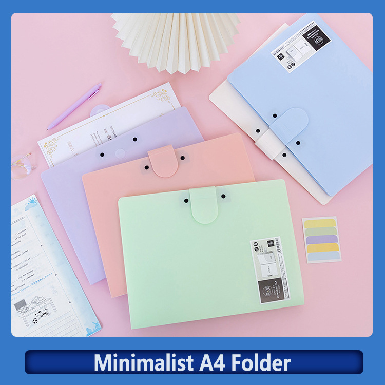 Multi-Pocket Plastic A4 Organizer File