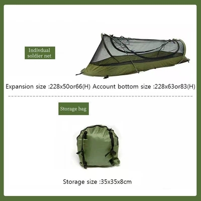 Avtomobil dam çadırları Single Anti-mosquito Waterproof Field Quick - military-green-inner-tent-1