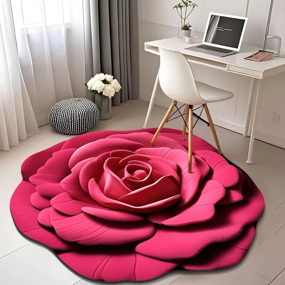 Luz de lujo 3D visualización floral alga barro alga alfombra decoración alfombra de secado rápido absorción de agua dormitorio alfombra de cama antideslizante