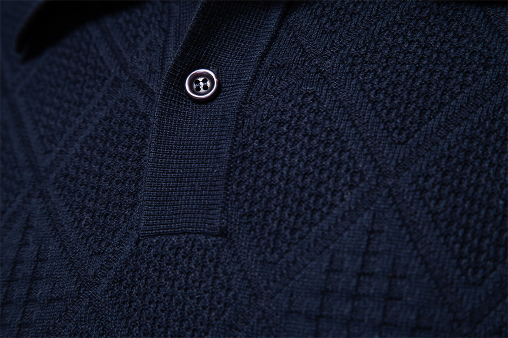 2024 Autumn/Winter New Top Long Sleeve Sweater Slim Fit Polo High Quality Men's European Size Knit_voghion.com