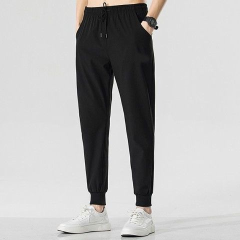 Pantalones de hombre, verano 2022, nueva marca de moda, pantalones deportivos, talla grande, holgados, estampados, joggers, informales, de nueve puntos