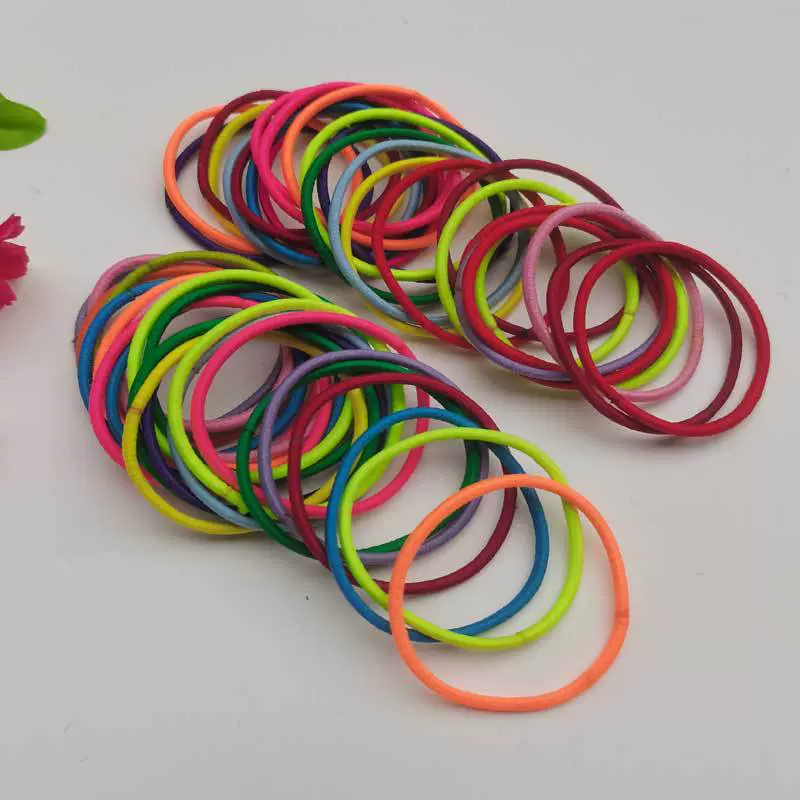 0.25高弹无缝皮筋  无缝糖果皮筋 发圈儿童彩色头绳儿童发绳发圈