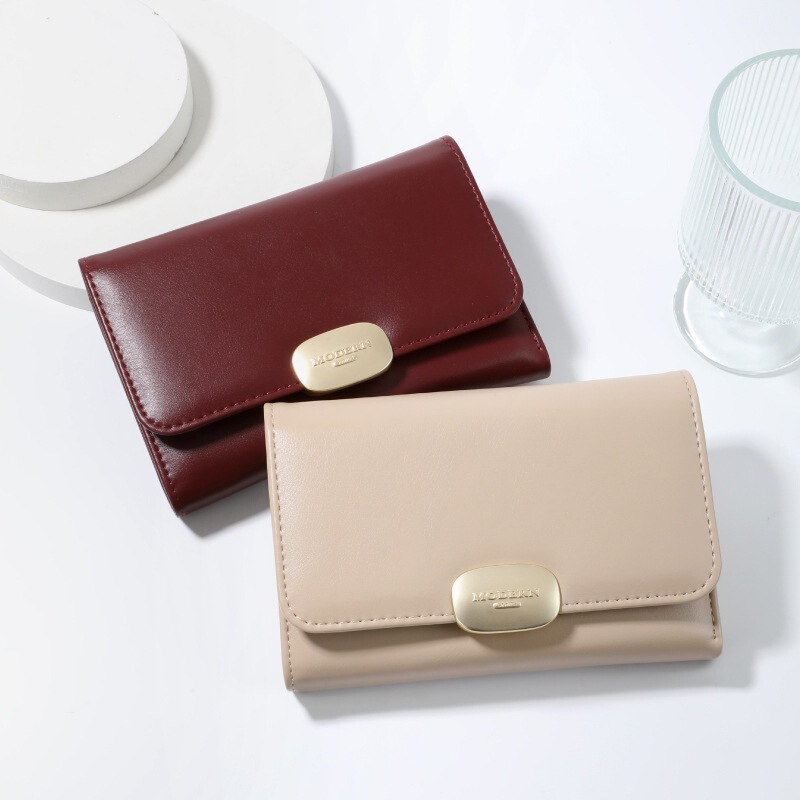 Lini'an's new medium-short women's wallet wholesale fashion simple high-end soft leather 70% off women's wallet Lini'an's new medium-short women's wallet wholesale fashion simple high-end soft leather 70% off women's wallet