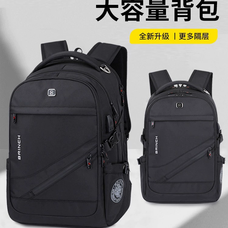 Backpack, capacious waterproof bag, universal laptop, travel bag, business version