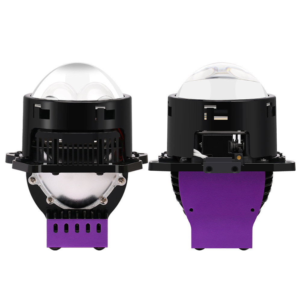 Matriz de luz directa CK pequeño láser de 3.0 pulgadas taza de luz individual 2 fuentes de luz láser grande lámpara de coche lente faro de resaltado