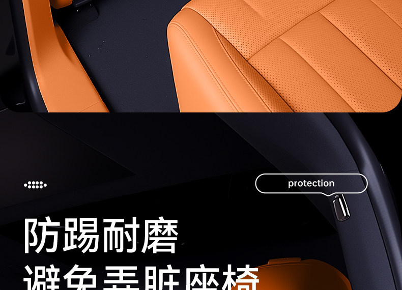 Suitable for WEY V8X seat anti-kick pads, rear seat backrest protection, car interior modification accessories and supplies