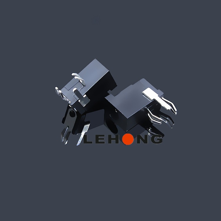 DC-002A-13镀银K脚/卧式母座/鱼叉脚/DC电源插座/直流DC插座